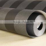 Black Striped Non Woven Fabric Wallpaper With Eco-friendly Material thumbnail-3