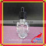Skull Frosted Black Glass Dropper Bottle for Pipette 60ml Dropper Bottle With Childproof Tamper Cap thumbnail-5