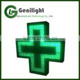 P10 Pixels and Video Function Outdoor Green Led Pharmacy Cross Display Sign for Business thumbnail-4