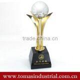 Fashion Souvenir 24K Gold Plated Available Custom Metal Award Trophy thumbnail-1