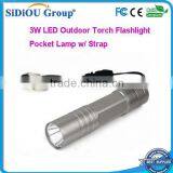 3W LED Outdoor Torch Flashlight Pocket Lamp thumbnail-1