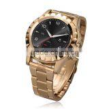 No.1 Sun S2 Smart Watch Glod+METAL Bluetooth 3.0 IP67 Waterproof Heart Rate Monitor Remote Camera Sports Tracking
