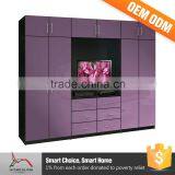 Bedroom Furniture Antique Hand Carved Wood Mirrored Chest thumbnail-6