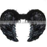 Black Red White Halloween Christmas Festival Celebration Party Show Feather Wing thumbnail-1