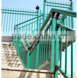 Removable steel flat bar stair handrail covers