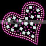T14050022 Optimal Rhinestone Iron on Motif Sweet Heart Transfer