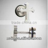 Stainless Steel Threaded Cross Fake Ear Plugs Body Piercing Jewelry thumbnail-1