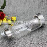 Hot Sale Glass Drinking Bottle With Metal Cap thumbnail-3