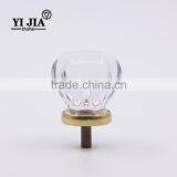 1 2/7 Inch Clear Flower Cabinet Door Crystal Pull