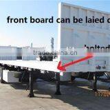 2 Axle Flatbed Interlink / Tandem Flatbed Semi Trailer for Sale thumbnail-3