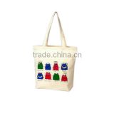 hot sale blank nature handle style promotion cotton tote bag