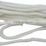 White Color 1/2 Inch Flat Nylon Double Braid Rope With Loop thumbnail-2