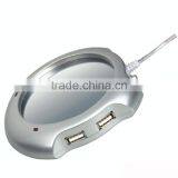 4 Port USB Hub Usb Cup Warmer Usb Coffee Warmer Pad Usb Mug Warmer Usb Glass Pad USB Hub Cup Warmer thumbnail-2