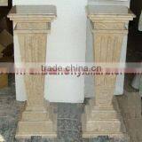 CUSTOM DESIGN SAHARA BEIGE MARBLE PEDESTALS thumbnail-4