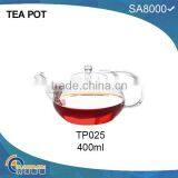 Heat Resistant Glass Teapot With Stainless Steel 304 Filtern thumbnail-1