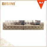 Italy Fashion Design Comfortable Living Room Secional Sofa Set/ Modern 3 Seats Handmade Fabric Upholstery Sofa Couch thumbnail-2