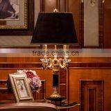 Home Electrical Appliance Black Color Crystal Table Lamp With Lampshade thumbnail-1