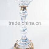 Italian Style Home Decorative Candlestick, Classical Brass With Crystal Candleholder (BF01-0248) thumbnail-6