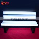 Outdoor Furniture Plastic Patio Bench RGB Lights Cheap Price thumbnail-5