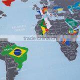 New World Map With Scratch off Flags Edition Tube Packaging Scratch Travel World Map thumbnail-4