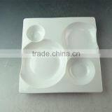 Wholesale Porcelain White Dinner Square Plate, Cheap Divided Porcelain Food Plate thumbnail-1