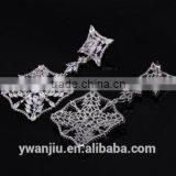 Wholesale Stock Small Order Fashion Women Long Style Rhombus Zircon Earring thumbnail-3