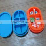 Portable Silicone Pill Box With Different Customized Logo Print thumbnail-2