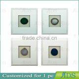 Framed Handmade Agate Shadow Box Wall Decor thumbnail-2