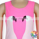 Honorable White Swan Printed Girls Bodysuit Summer Ruffles Kids Girls Swimwear thumbnail-2