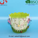 BSCI Audit factory non woven fabric gift basket easter decoration planter pot
