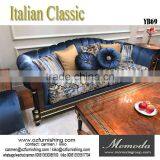 YB69 Italian Style Luxury Carved Living Room Furniture Classic Soild Wood Sofa thumbnail-2