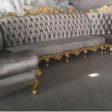 Bar Club Karaoke Couch Sofa in Grey Fabric thumbnail-2