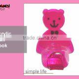Home Organization Waterproof Reusable Bear Acrylic Wall Hooks thumbnail-1