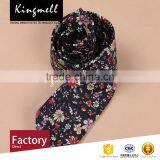 Custom Made Floral Digital Printed 100% Cotton Neckties for Men thumbnail-2
