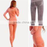 Custom Thermal Underwear Women 2014 Winter Modal Long Johns Underwears Top + Pant Ladies Sey Lace O-neck Seamless Slim Shapewear thumbnail-2