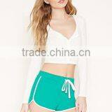 2017 Hot Sale China Women Clothing Custom Fashion Colorful Loose Shorts OEM Service thumbnail-1