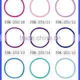 Wholesale Plain Colorful Girl Accessories Fabric Elastic Hair Ties Rope thumbnail-2