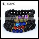 New Designs Hot Sale Lava Beads Bracelet thumbnail-1