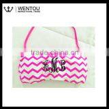 New Arrival Monogrammed Chevron Bandeau Bikini thumbnail-2