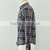 Li Dong Blue Plaid Western Button Front Long Sleeve Shirt Mens thumbnail-2