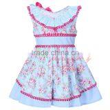 Red Tassel Girl Child Dress Baby Wear Clothes thumbnail-3