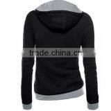 Wholesale Fashion Womens Zipper Slim Fit Hoodie Guangzhou thumbnail-2