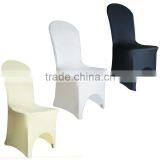 Factory Supply Universal Spandex Lycra Chair Cover for Wedding Banquet Reception Party Event 11 Colours thumbnail-1