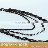 Black Color Punk Style Pants Chain thumbnail-3