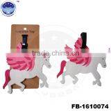 2017 Hot Selling Promotion Gifts Colorful Unicorn Luggage Tag Led Light and Nice Voice for Traveling