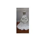 OEM Ball Gown Sweetheart Neckline Strapless Real Sample Wedding Dresses with Trains