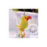 4mm Bicone Crystal Beaded Parrot Iphone Charm thumbnail-2