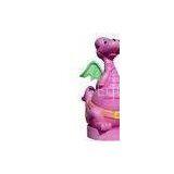 Custom Antique Animal Fiberglass Statues for Amusement Park Puple Dinoseur thumbnail-1