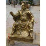 Bronze Sitting Guangong Sculpture thumbnail-3