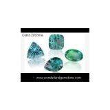 CUBIC ZIRCONIA, AQUA, NICE CUTTING thumbnail-1